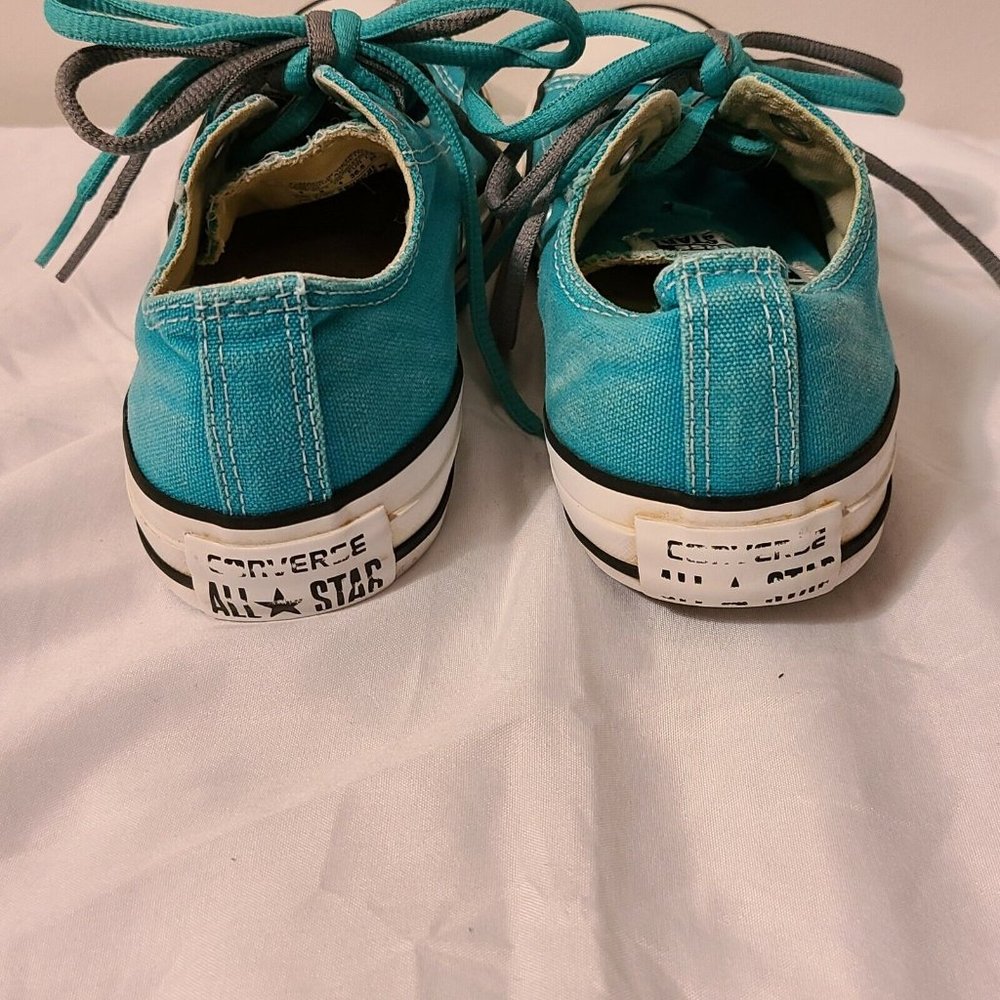 Converse All Star Unisex Low Top Men's Sz 4 Woman's Sz 6 Teal Sneakers Shoes - Picture 8 of 10